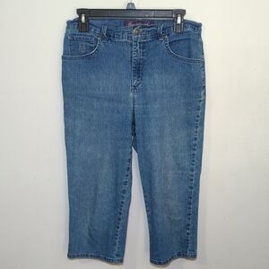 Gloria Vanderbilt Amanda Radiance Capri Denim with Stretch Women's Size 8
